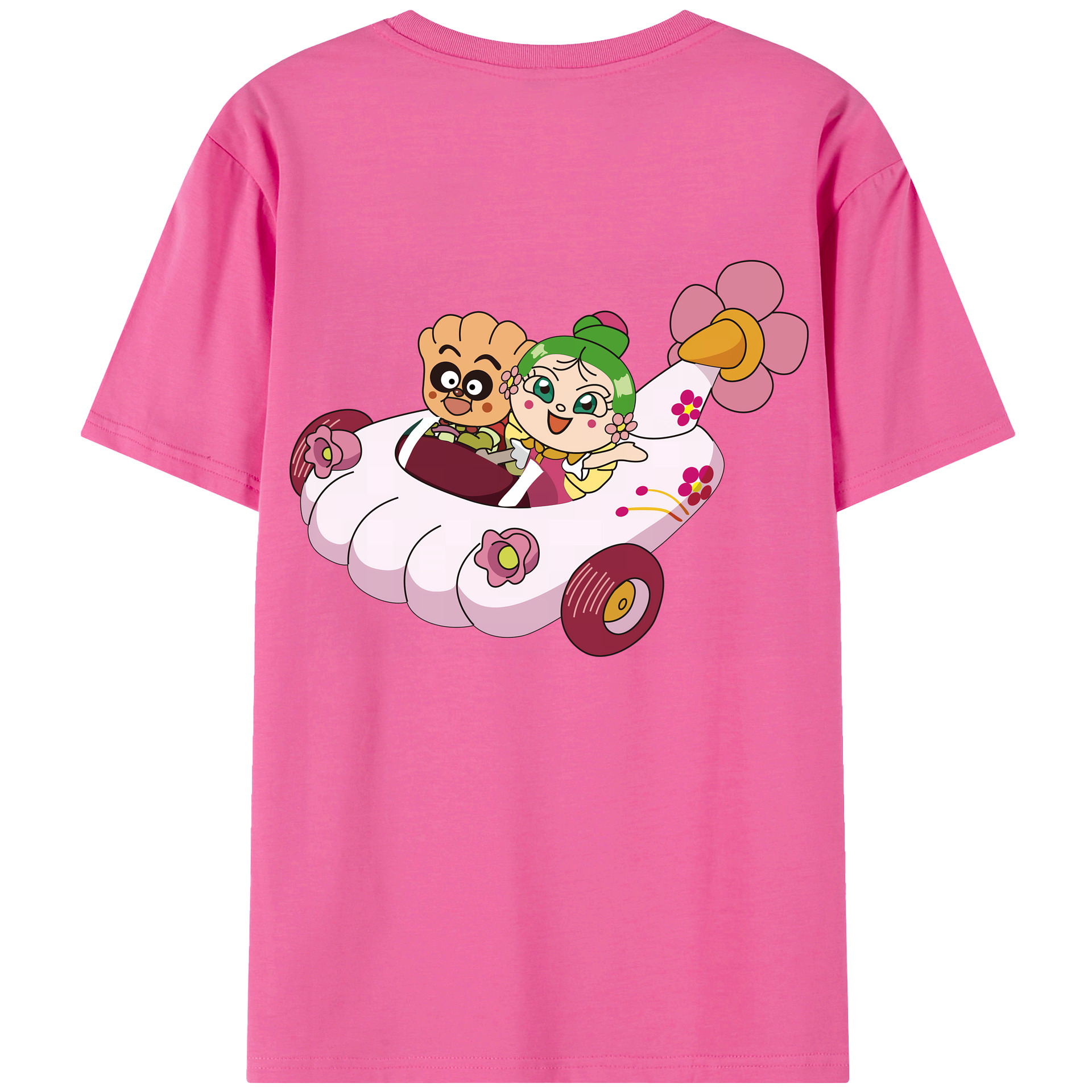 （画像用） アンパンマン Anpanman レディース半袖Tシャツ(バックプリント)